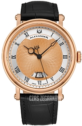 Alexander Classic Różowe złoto/Skóra Ø43 mm A153-05