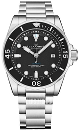 Alexander Vathos Czarny/Stal Ø42 mm A520-01