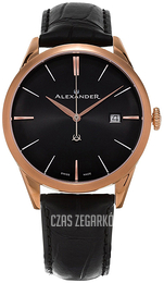 Alexander Heroic Czarny/Skóra Ø40 mm A911.05