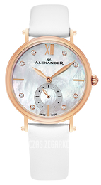 Alexander Monarch Biały/Satyna Ø34 mm AD201-03