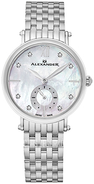 Alexander Monarch Srebrny/Stal Ø34 mm AD201B.01