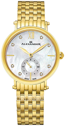 Alexander Monarch Srebrny/Stal w odcieniu złota Ø34 mm AD201B.02