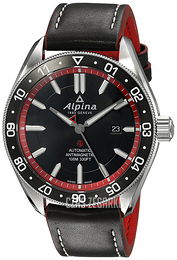 Alpina Alpiner Czarny/Skóra Ø44 mm AL-525BR5AQ6