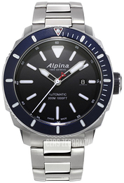 Alpina Seastrong Czarny/Stal Ø44 mm AL-525LBN4V6B