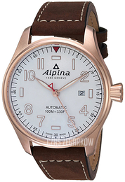 Alpina Startimer Biały/Skóra Ø44 mm AL-525S4S4