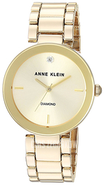 Anne Klein Diamond Szampański/Stal w odcieniu złota Ø32 mm AK/1362CHGB