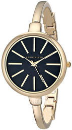 Anne Klein Bracelet Czarny/Stal w odcieniu złota Ø32 mm AK/1470GBST