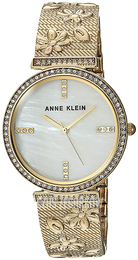 Anne Klein Crystal Biały/Stal w odcieniu złota Ø32 mm AK/3146MPGB