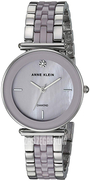 Anne Klein Diamond Purpurowy/Stal Ø30 mm AK/3159LVSV