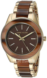 Anne Klein Bracelet Brązowy/Stal w odcieniu złota Ø28 mm AK/3214BNGB