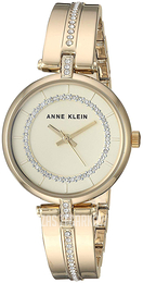 Anne Klein Crystal Beżowy/Stal w odcieniu złota Ø30 mm AK/3248CHGB