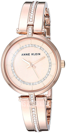 Anne Klein Crystal Różowe złoto/Stal w kolorze różowego złota Ø30 mm AK/3248RGRG
