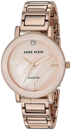 Anne Klein Diamond Różowy/Stal w kolorze różowego złota Ø32 mm AK/3278PMRG