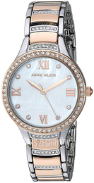 Anne Klein Bracelet Biały/Stal w kolorze różowego złota Ø30 mm AK/3385MPRT