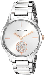 Anne Klein Crystal Srebrny/Stal Ø35 mm AK/3417SVRT