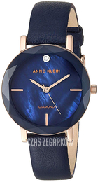 Anne Klein Diamond Niebieski/Skóra Ø32 mm AK/3434RGNV
