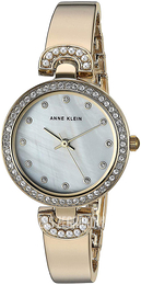 Anne Klein Crystal Biały/Stal w odcieniu złota Ø28 mm AK/3466GPST