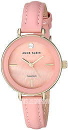 Anne Klein Diamond Różowy/Skóra Ø30 mm AK/3508PMPK