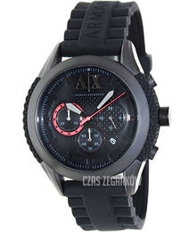 Armani Exchange Active Czarny/Guma Ø47 mm AX1212