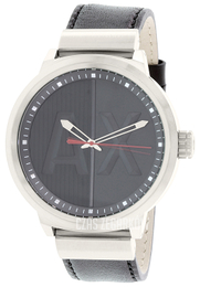 Armani Exchange ATLC Czarny/Skóra Ø49 mm AX1361