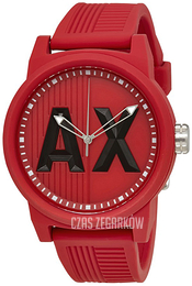 Armani Exchange Atlc Czerwony/Guma Ø46 mm AX1453