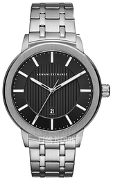Armani Exchange Czarny/Stal Ø46 mm AX1455