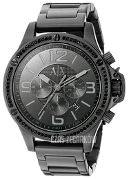 Armani Exchange Well Worn Czarny/Stal Ø48 mm AX1520