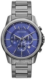 Armani Exchange Banks Niebieski/Stal Ø44 mm AX1731