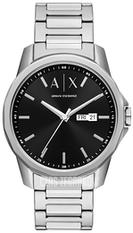 Armani Exchange Banks Czarny/Stal Ø44 mm AX1733