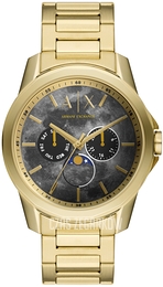 Armani Exchange Banks Szary/Pozlacana Ø44 mm AX1737