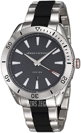 Armani Exchange Enzo Szary/Żywica z tworzywa sztucznego Ø46 mm AX1824