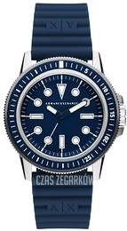Armani Exchange Leonardo Niebieski/Guma Ø42 mm AX1851
