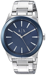 Armani Exchange Nico Niebieski/Stal Ø44 mm AX2331