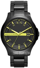 Armani Exchange Dress Czarny/Stal Ø46 mm AX2407