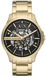 Armani Exchange Hampton Czarny/Pozlacana Ø46 mm AX2419