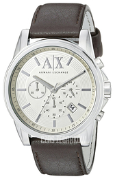 Armani Exchange Smart Biały/Skóra Ø45 mm AX2506