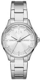 Armani Exchange Lady Hampton Srebrny/Stal Ø36 mm AX5256