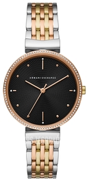 Armani Exchange Zoe Czarny/Pozlacana Ø36 mm AX5911