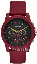 Armani Exchange Outerbanks Czarny/Guma Ø44 mm AX7125