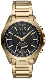 Armani Exchange Connected Czarny/Stal w odcieniu złota Ø44 mm AXT1008