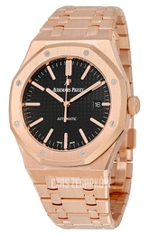 Audemars Piguet Royal Oak Czarny/18 karatowe różowe złoto Ø41 mm 15400OR.OO.1220OR.01