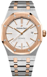 Audemars Piguet Royal Oak Srebrny/18 karatowe różowe złoto Ø41 mm 15400SR.OO.1220SR.01