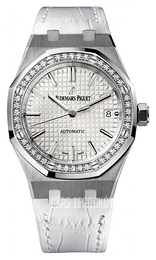 Audemars Piguet Royal Oak Srebrny/Skóra Ø37 mm 15451ST.ZZ.D011CR.01
