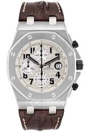 Audemars Piguet Royal Oak Offshore Safari Chronograph Biały/Skóra Ø42 mm 26170ST.OO.D091CR.01