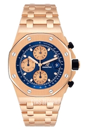 Audemars Piguet Royal Oak Offshore Niebieski/18 karatowe różowe złoto Ø42 mm 26238OR.OO.2000OR.01