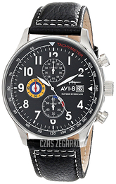 AVI-8 Hawker Hurricane Czarny/Skóra Ø42 mm AV-4011-02