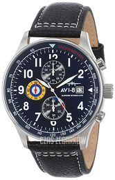 AVI-8 Hawker Hurricane Niebieski/Skóra Ø42 mm AV-4011-03