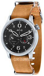 AVI-8 Flyboy Czarny/Skóra Ø42 mm AV-4048-01