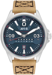 AVI-8 Hawker Harrier Ii Niebieski/Skóra Ø44 mm AV-4063-02