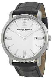Baume & Mercier Classima Executives Srebrny/Skóra Ø42 mm MOA8485